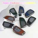 for Chevy Key Fob Cover PU Leather, 3/4/5/6 Button Heavy Duty Car Key Case for Chevy 2022 2023 2024 2025 2026 GMC Sierra 1500 Suburban Tahoe Yukon Denali Silverado 2500HD(Black-Black)