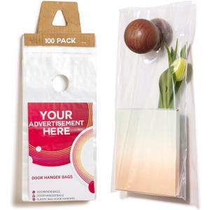 Door Hanger Bags 6 x 12 Waterproof and Secure 1000 Pack