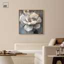 Art Remedy Ivory Incarnation II Canvas Luxe Flower Art, Gold Frame, 40 x 40