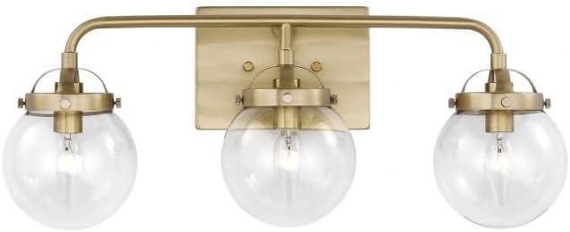 Generation Lighting 4000403-848 Bryce Vanity, 3-Light 180 Total Watts, Satin Brass