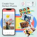 YOTON Photo Printer, Picture Printer with 54 Sheets (4"x6") & 1 Ink Ribbon, Support AR Video Printing, Wi-Fi Connection, Portable Photo Printer for iPhone/Android/Laptop