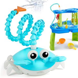Water Table Pump, 5400mAh Battery Powered Cordless Rechargeable Pump, Large Water Flow Water Table Toys Outside Water Play Table Accessories for Toddlers Kids