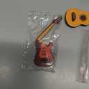 Dollhouse Miniature Musical Instrument Set in 1:12 Scale, Mini Dollhouse Musical Instrument Model Includes  Piano Trumpet Saxophone Electric Guitar, Model Accessory F