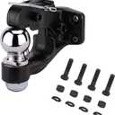 10-Ton Pintle Hook Trailer Hitches Receiver Hook Combination 2-5/16 Hitch Ball with Mounting Kit, 20000 lbs