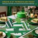 2 x St Patrick's Day Decorations 4 Pcs Shamrock Wooden Signs Centerpieces for Table Tiered Tray Decor, Green Irish Shamrock Lucky Sign Themed Decor for Saint Patty's Party Home Farmhouse