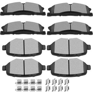 SCITOO D1611 D1377 Front Rear Ceramic Brake Pads Sets Fit For Ford For Explorer 2013-2019,For Ford For Flex 2013-2017,For Lincoln MKT 2013-2019