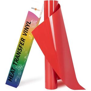 HTVRONT HTV Heat Transfer Vinyl - 12" x 8ft Red HTV Vinyl for Shirts, Red Iron on Vinyl for All Cutting Machine - Easy to Cut & Weed for Heat Transfer Design