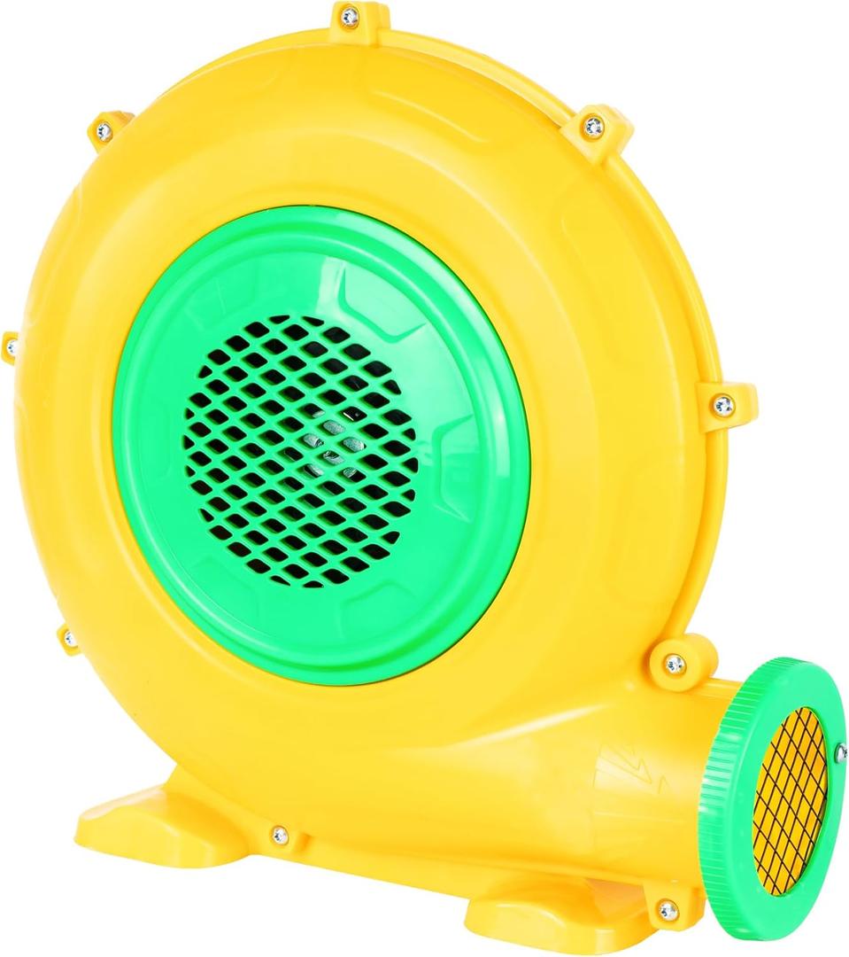 Step4Fun Bounce House Air Blower for Inflatables, 550 Watt ETL Certified Electric Blower, Perfect for Inflatable Bounce House Water Slide and Bouncy Castle Indoor & Outdoor Yellow