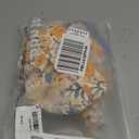 CUPSHE Women's One Piece Swimsuit Tummy Control Deep V Neck Double Straps Crisscross Back Tie Bathing Suit (Large, Beige/Floral)