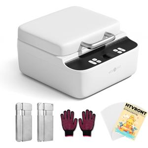 HTVRONT Phone Case Heat Press Machine Compatible with iPhone & Android - Vacuum Heat Press H17 for Phone Cases- Sublimation Press for Custom Phone Case, Badges, Coasters, Includes Film & Fixture