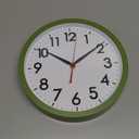 AKCISOT Wall Clock 10 Inch Silent Non-Ticking Modern Clocks Battery Operated - Analog Classic for Office, Home, Bathroom, Kitchen, Bedroom, School, Living Room(Olive Green)