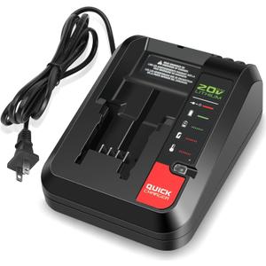 Battery Charger for Porter Cable 20V MAX Lithium Battery PCC685LP PCC680L PCC692L PCC699L and Black Decker 20V Battery LBXR20 LBX4020