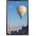 Mxtallup 12x23 Picture Frame Solid Wood Poster Frame for Wall 12x23 Photo Frames Family Black (T22B1223)