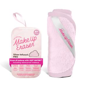 The Original MakeUp Eraser PRO, Effortlessly Remove All Makeup Using Only Water, Including Waterproof Mascara, Eyeliner, Foundation, Lipstick, Sunscreen (Silver Infused)