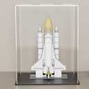 SVENJBB Acrylic Display Case, 9x9x13 Inch Cube Acrylic Boxes for Display, Clear Display Cases with Matte Black Base and Lid for Collectibles and Figures