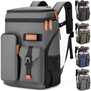 Insulated Cooler Backpack,33 Cans Multifunctional Double Deck Leakproof Cooler Bag with Sternum Strap,Large Capacity Lightweight Travel Camping Beach Backpack Cooler Ice Chest for Men Women