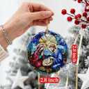 2 x Christian Gifts: Nativity Scene Ornament | Christmas Ornaments (Holy Family Christmas Decor), Christian Holiday Decor, Religious Gifts, Baptism Gift & Xmas Gift