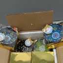 Bridal shower favors, 16 Set of Ceramic Bowls, Wedding Favors for Guests Bulk, Baby Shower Favors Bulk, Mexico Wedding Party Favors, 3.14 inches dimension (Gold Box)