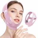 Chin Strap For Sleeping - Jawline Shaper with 3D Design & Graphene Material,Double Chin Reducer to Prevent Sagging & Shape Vline Face - Double Chin Eliminator - Gifts for Women