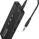 Isobel Upgraded Bluetooth 5.3 Transmitter Receiver 3-in-1, Wireless 3.5mm Audio Adapter for TV PC Headphones Home Sounds System Car/CD-Like Voice Enjoyment (Black)