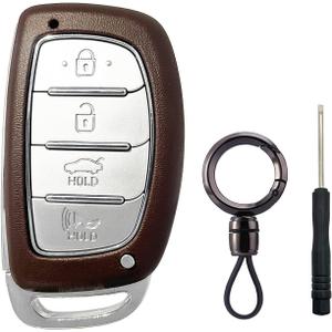 4 Buttons Replacement Key Fob Shell fit for Hyundai Sonata Tucson Elantra GT Ioniq Keyless Entry Remote Control Key Fob Cover