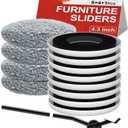 New Upgrade Furniture Sliders, Multi-Surface 3-in-1 Furniture Movers Sliders, Round Moving Pads with 8PCS 4.3" Carpet Sliders+4PCS Hard Floor Socks+1 Lifter, Protect Floor and Easily Move Furniture