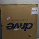 Drive Medical 11148-1 Folding Steel Bedside Commode Chair, Portable Toilet, Supports Individuals Weighing Up To 350 Lbs, with 7.5 Qt. Bucket and 13.5 Inch Seat, Grey