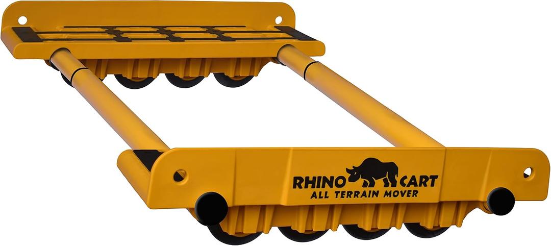 Rhino Cart All Terrain Mover Heavy Duty Appliance Dolly for Building Material Handling & Moving Heavy Furniture with Ease - Expands up to 46” with a 2,000lb Load Rating - Made in USA