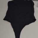 YEOREO Hyperflex Strapless Bodysuit Tube Top Off Shoulder Double Lined Thong Bodycon Slim Fit Summer Sexy Leotard (Small, Black)