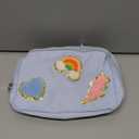 Personalized Inital Preppy Makeup Bag Set with Zipper, Monogram Waterproof Travel Cosmetic Bag for Women, Cute Preppy Patch Toiletry Bag for Traveling Outdoors, Gift Ideal for Christmas Thanksgiving