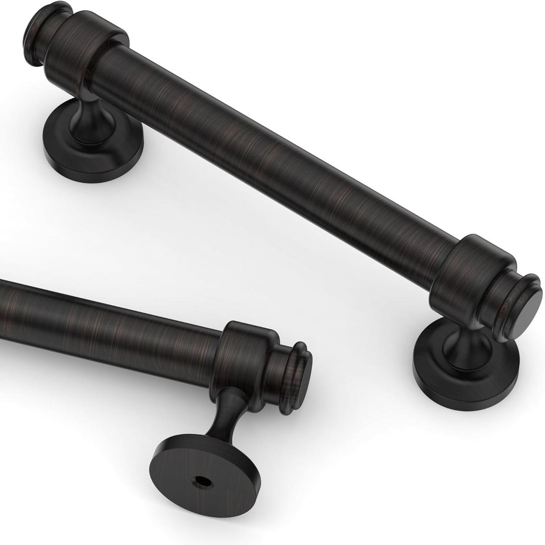 Asidrama 10 Pack 3.75 Inch(96mm) Oil Rubbed Bronze Kitchen Cabinet Handles, Cabinet Pulls Kitchen Cabinet Hardware for Cupboard Drawer Pulls