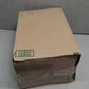 Clear Acrylic File Box Organizer, Bamboo Hanging Folder Storage Boxes, Filing Crate Bin Holder with Handle for Home Office Desk, Letter Size