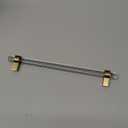 7-1/2 Inch Crystal Glass Drawer Pulls, Chrome Cabinet Pulls Clear Cabinet Handles (192mm, 5 Pack)