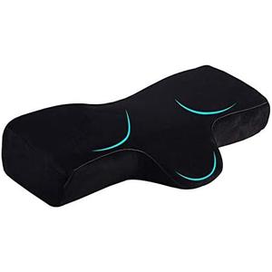 PRASNE Lash Pillow for Lash Extensions,Memory Foam Neck Pillow Eyelash Extension Ergonomic Curve Improve Cervical Pillows for Neck Pain - for Side and Back Sleeping Contour Pillow,Travel Pillow