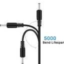 5 x Replacement Charger Cord for Fairywill/KIPOZI/Dnsly/Sboly Sonic Electric Toothbrush USB Charging Cable 3.3feet Black