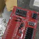 Twin Size Loft Bed with LED Lights and Charging Station, Industrial Heavy Duty Metal Loft Bed Frame with Ladder and Guardrail for Kids Adults, Small Space Saving Design for Bedroom Dorm, Vintage Brown