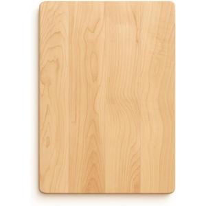 Vandroop Hard Maple Cutting Board for Kitchen 18X12 1.1 Thick, Reversible Wood Cutting Boards with Invisible Inner Handle, Eased Corners, Wooden Chopping Board