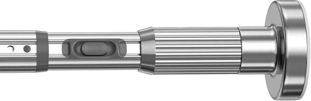 1pack Tension Curtain Rod 41-126 In(4-10Ft),Long Shower Curtain Rods No Drilling Outdoor Tension Rods For Patio Sliver Shower Rod For Window Or Bathroom，Rod Diameter 1.26in-One-Bond Stretching