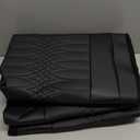 Skechers Memory Foam Car Seat Covers, Leather High Back Seat Covers Quilting Design,Waterproof Sports Car Seat Covers Front Seats,Airbag Compatible, Universal Fit for Most Cars, SUVs,Trucks,Black