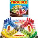 Classic Trouble with Retro Artwork and Pop-o-Matic Popper by Winning Moves Games USA, Designed for Kids, Ages 5+ Perfect For An Indoor Interactive Activity (1176), Extra Wide
