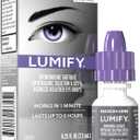 LUMIFY Eye Drops for Red Eyes, Redness Reliever for Brighter Looking Eyes, Works in 1 Minute & Lasts Up to 8 Hours, Eye Drops, 0.25 Fl Oz (7.5mL)