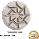 (3PACK) 80MM/3" Professional Diamond Floor Polishing Pad for Concrete, Terrazzo, Stone Floor, Velcro Backed for Floor Grinder, Wet& Dry Use-Premium Quality(Grit 100# x3pcs)