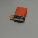 Genuine Leather Mini Jewelry Box, Portable Genuine Leather Mini Coin Jewelry Purse, Vintage Travel Jewelry Case Organizer with Kiss Lock, for Earring, Ring, Necklace Coin or Lipstick(Orange)