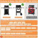 Grill Parts for Weber Spirit 2 Parts GS4 Spirit II & I E210 S210 E220 S220, GS4 Replacement for Weber Spirit 2 Stainless Steel Grates 7637 64815, Flavorizer Bars 7635 67045 69796 for Weber Grill Parts