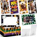 AmazingSpark 50 Pack Halloween Ghost Picture Frame 4 x 6 Paper Photo Ornament Bulk Pumpkin Cardboard Photo Gifts for Halloween Friendsgiving Decorations Party Favor Supplies