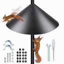 19 Inch Squirrel Baffle, Large Squirrel Proof Cone Guard Blocker, Outdoor Pole Mount Squirrel Deterrent for Bird Feeder Pole & Bird House, Wild Bird Feeder Accessories