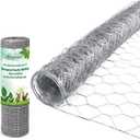 Amagabeli Chicken Wire Fencing Poultry Wire Netting 36inch x 50ft 2 Inch Hexagonal Galvanized Mesh Garden Fence Animal Barrier for Garden Protection Craft Rabbit Cage Dog Roll Chicken Coop Accessories