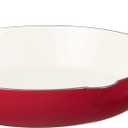 Crock Pot Artisan 12 Inch Enameled Cast Iron Round Skillet, Scarlet Red