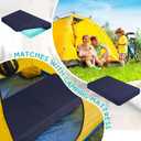 2-3 Inch Mattress Topper Cover (Only Cover) Memory Foam Protector Microfiber Memory Foam for Latex Mattress Topper Gel RV(Twin 75 x 38 Inch,Black)