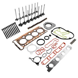 GELUOXI Intake Exhaust Valves Head Gasket Kit Replacement for 2009-2015 VW Jetta Tiguan GTI Passat Audi A4 Q5 TT 2.0T Engine 06D109601M 06D109611H